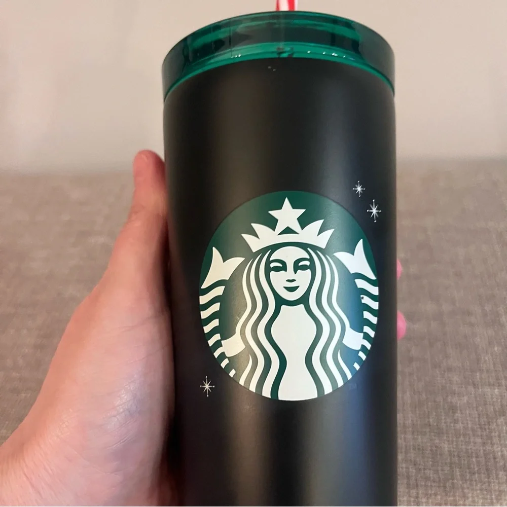 Starbucks Korea 2018 Value Holiday Black Stainless Steel Cold Cup 355ml
